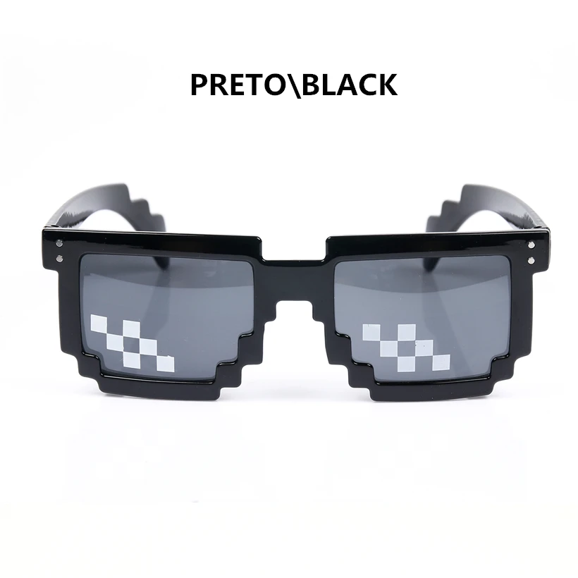 Иметь дело с It thug lifeSunglasses 8 битов мозаичные пиксельные очки для мужчин и женщин дилейт популярные мужчины женщины Праздничные очки