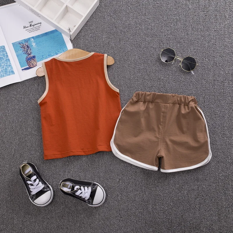 Жилет и футболка для мальчиков с надписью | Детская одежда обувь