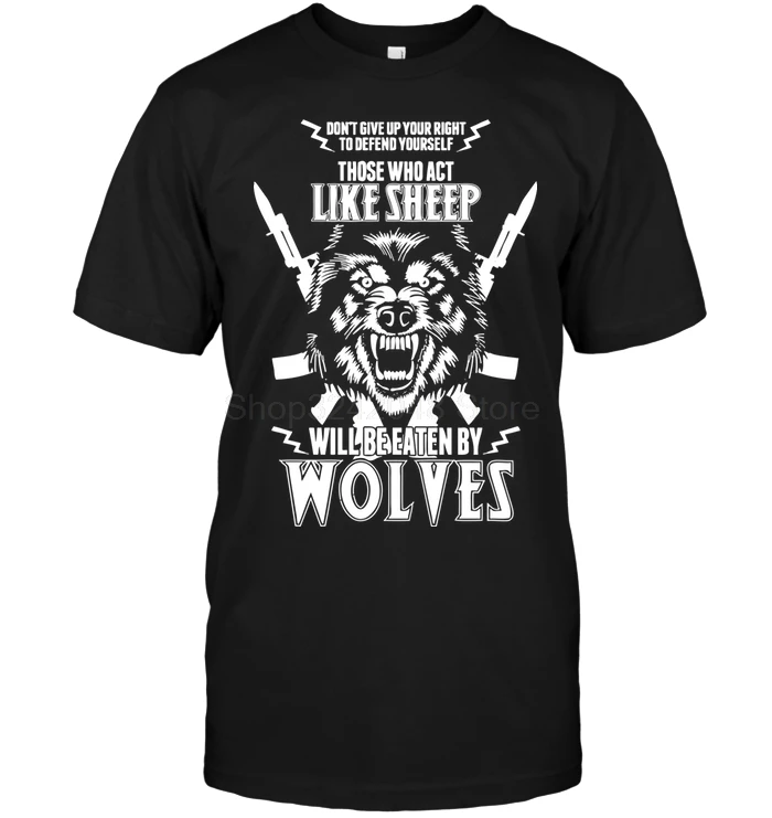 Не оставляйте свое право защитить себя тех кто ведёт как овца будут съедены волки