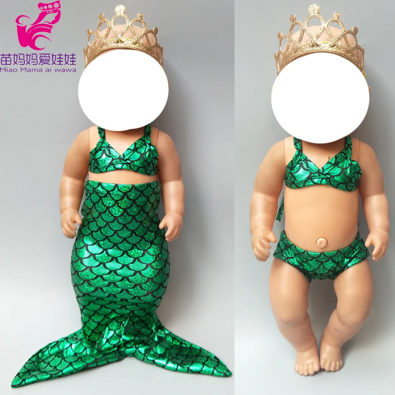 Кукла новый комплект одежды для 43 см кукла Русалочка платье 18 &quotКукла юбка|Куклы|