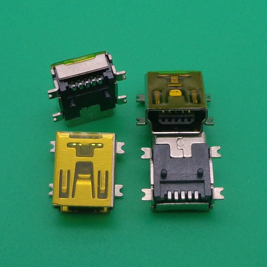 100 шт./лот бесплатная доставка разъем mini USB jack V3 порт для MP3 MP4 GPS и т. Д. 4 фута SMT|lot