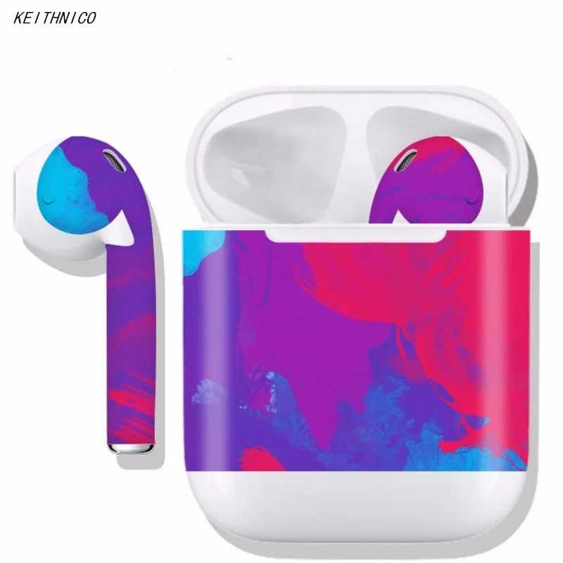 1 шт. Премиум Виниловая наклейка для Airpods Защитная Наклейка Обложка аксессуары