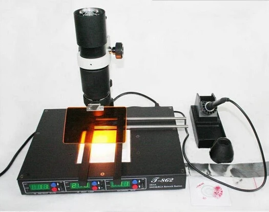 PUHUI T-862 T862 3в1 цифровая Инфракрасная паяльная станция для сварки на мобильный телефон/цифровая камера