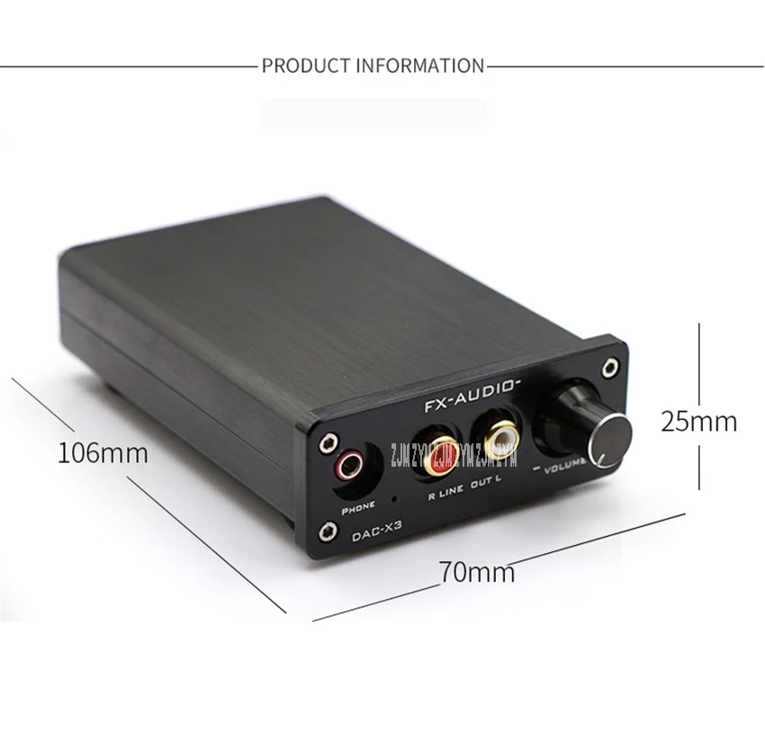 1 шт. DAC-X3 волокно/коаксиальный/USB декодер Fever, цифровой проигрыватель ЦАП независимый усилитель DC вход 9-16 В внешние USB звуковые карты