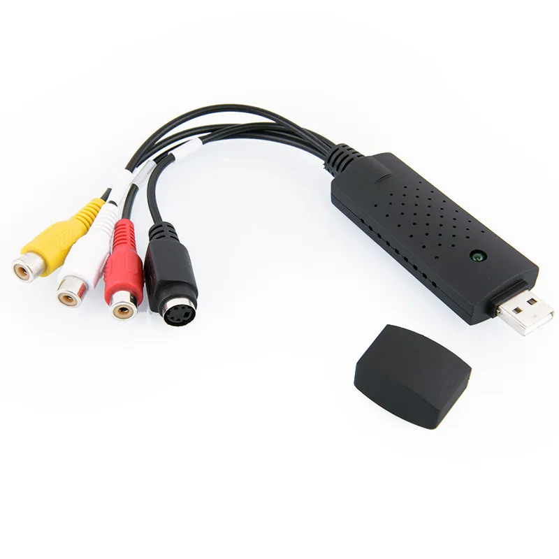 Легкая крышка USB 2 0 Видео ТВ DVD VHS DVR Cap ture адаптер легкая видео поддержка Win10 для MAC IOS