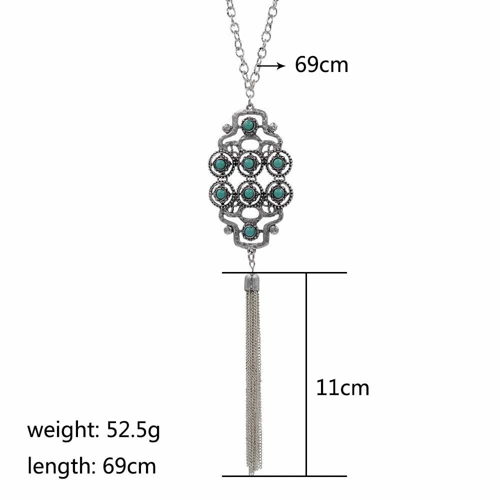 Длинные Зеленые Горный Хрусталь Полые Ожерелье Горячие Продажи Ювелирных