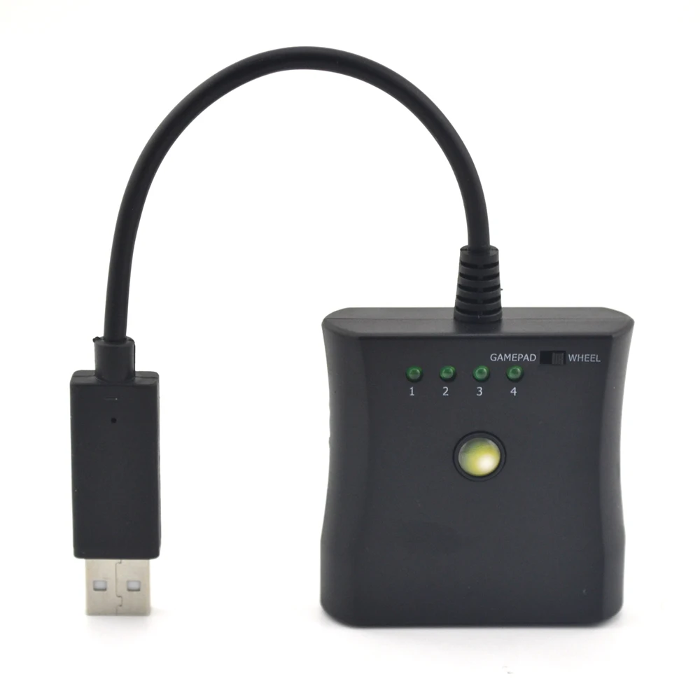 50 шт. в партии Высококачественный игровой конвертер для PS for PS2 to Xbox 360 контроллер