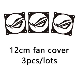 3 шт.Партия DIY 12 см X 12 см акриловый веер крышка радиатора декоративная крышка аксессуары для систем охлаждения жидкого охладителя использование для 120 мм вентиляторов