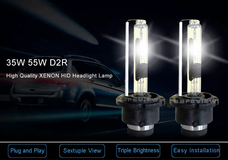 D2R Lamp Headlight For Car Single Beam DC12V 35W 55W 4300K 5000k 6000K 8000K Super Bright Auto Headlamp Hid Xenon LED Bulbs