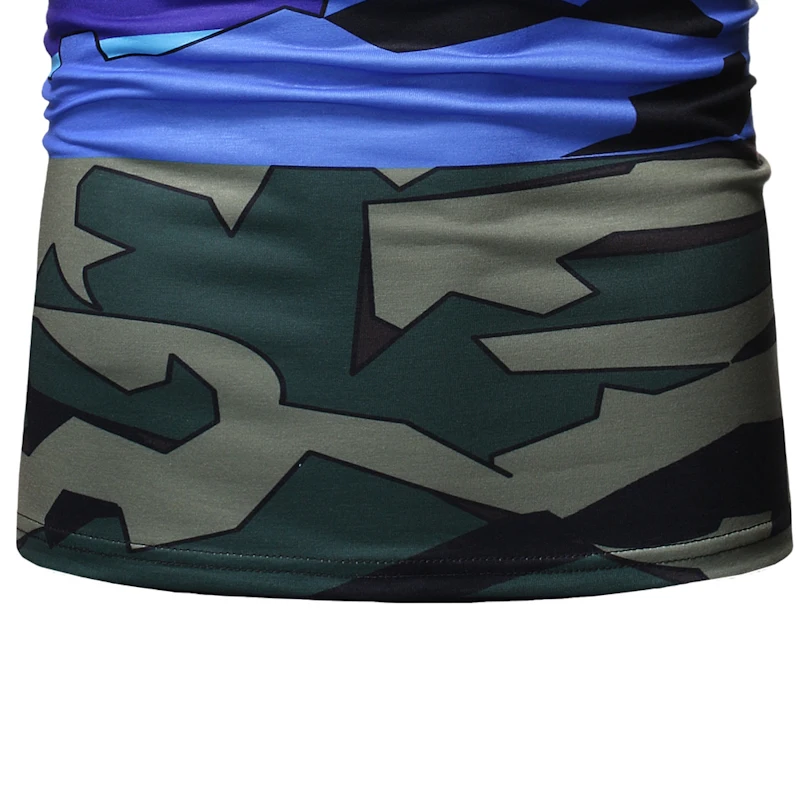 Мужская летняя футболка с коротким рукавом принтом в стиле пэчворк буквенным и