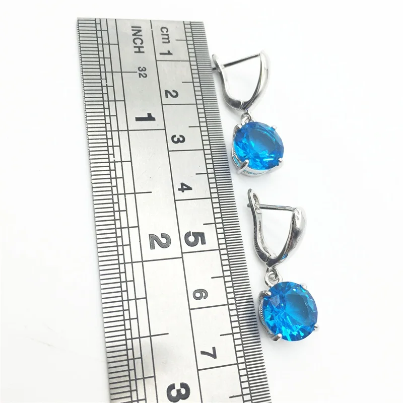 Женский ювелирный комплект из колье и серёг серебра 925 пробы|jewelry sets for women|silver jewelry