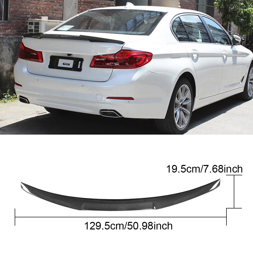 Углеродное волокно подходит для BMW G30 G38 5 серии 530i 540i M5 Задний багажник губа