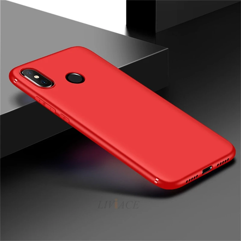 Red Матовый ультратонкий Мягкий ТПУ чехол для Xiaomi redmi note 7 6 pro 5 plus 4 4x 4a 5a prime s2 6a y2 мягкая Матовая силиконовая задняя крышка чехол s - Цвет: Red
