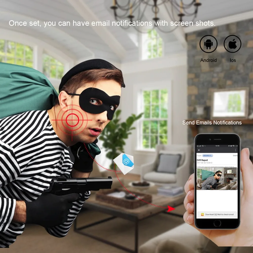 Techage 2.0MP 4.0MP 2 8 12 мм варифокальный объектив 48 В POE IP камера наружная