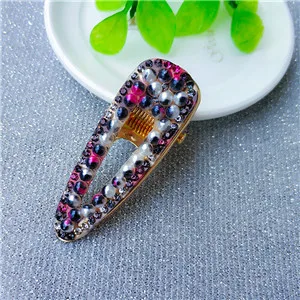 5 Free shipping korea style Neon color bead hairpins lovely women's hair accessories ins girl's rainbow Duckbill clip hairclips - Цвет: 5