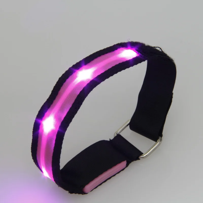 New 2018 5pcs/lot Light Up Toys Nylon Waterproof Led Flashing Bracelet Custom Luminous Wristband For Party Decoration Supplies | Дом и сад