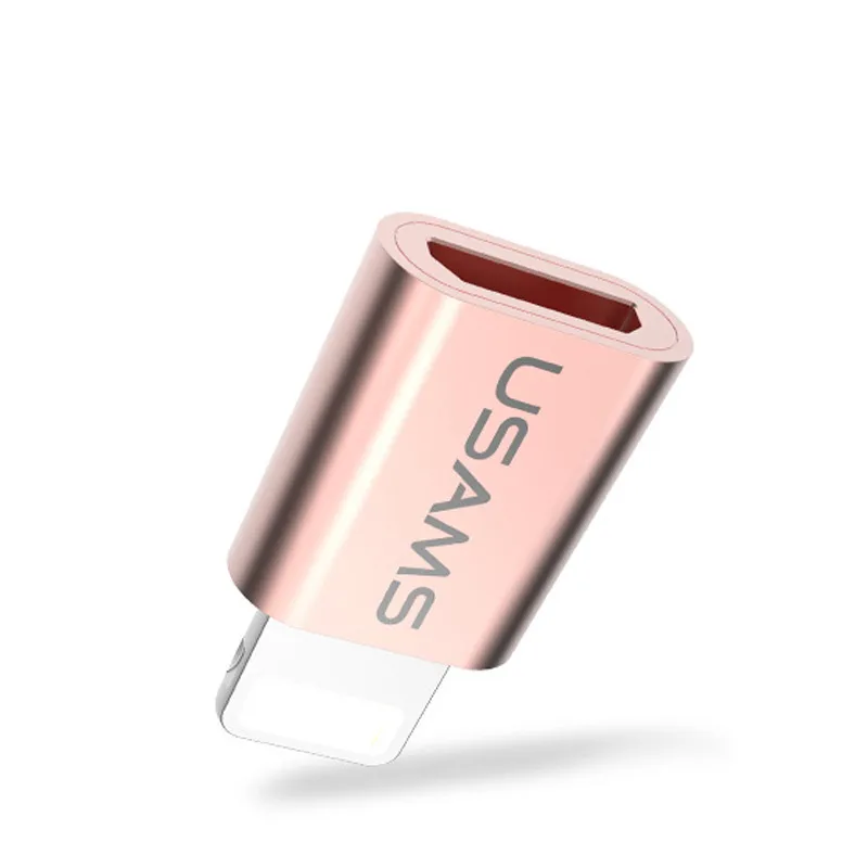 USAMS для iPhone OTG Micro Usb адаптер микро кабель для зарядки и синхронизации данных светильник для iPhone iPad