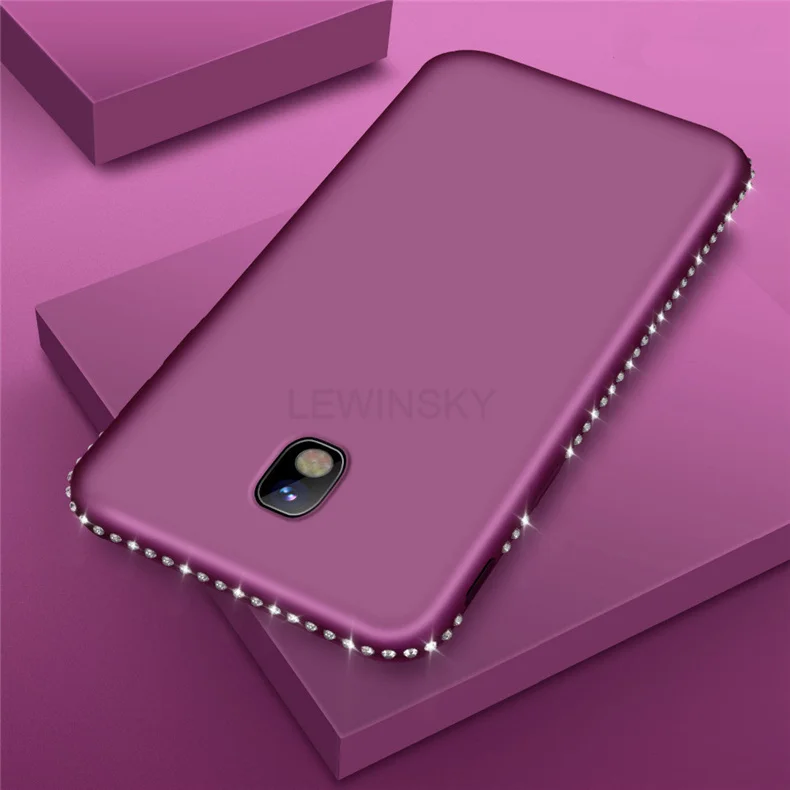 purple Роскошные Стразы силиконовый чехол для huawei Y9 Nova 3 3i P20 P8 P9 Lite Коврики 10 20 Pro P smart чехол на honor 7c 8 9 вид 10 - Цвет: purple