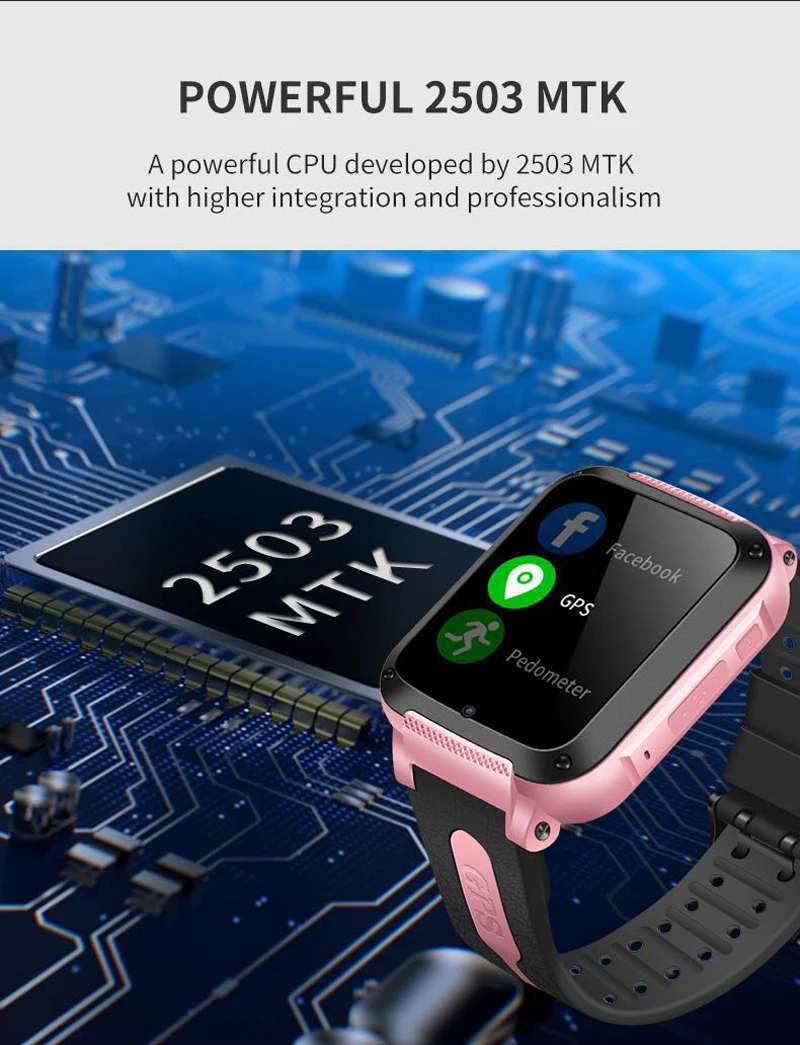 IP67 водонепроницаемый смарт gps расположение SOS Вызов удаленного монитор камера наручные часы трекер дети ребенок студенты Bluetooth музыка часы