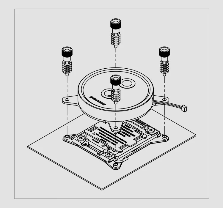 Курган водоблок для процессора поддерживает процессоры Intel LGA 1150 1151 1155 1156 разъем/AM3 AM4/2011X99X299/Копер теплоотвода/Синхронный A
