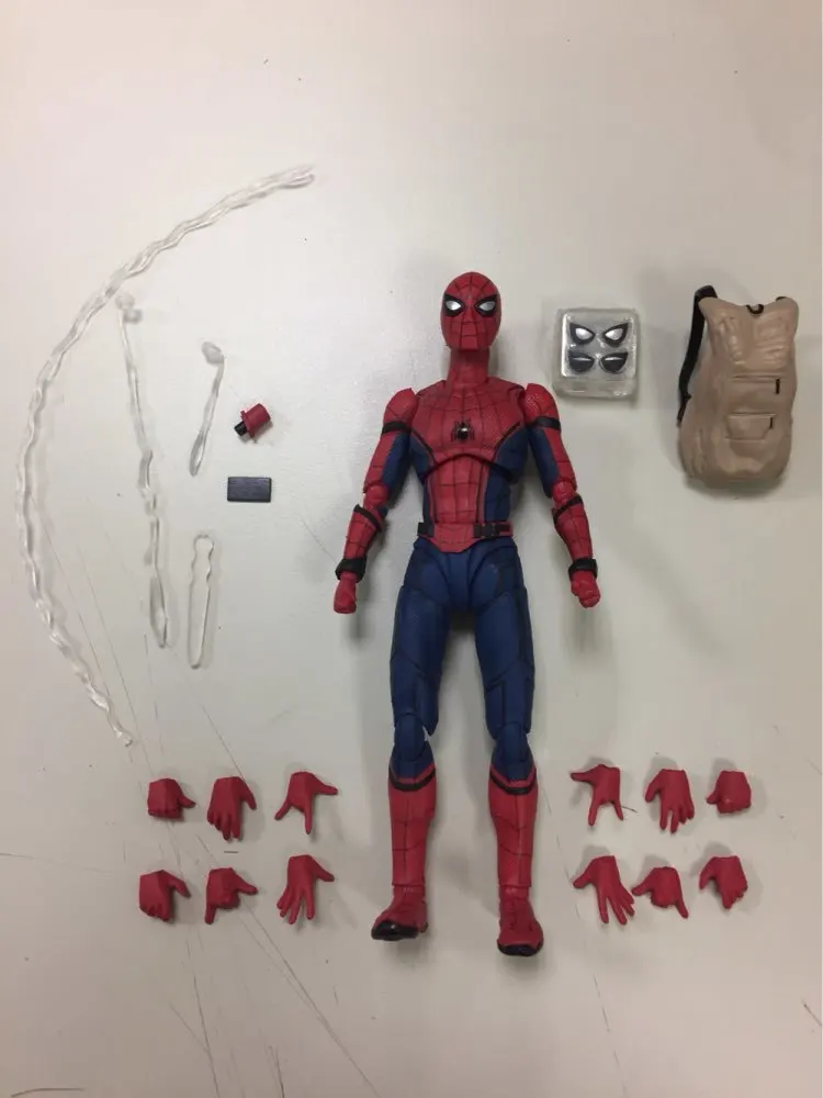 2017 Nuovo Человек паук серия Действие ПВХ фигура да Collezione модель игрушки Regalo Di Natale за