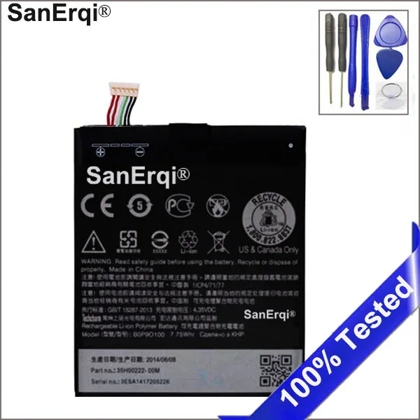 Аккумулятор BOP9O100 2040 мАч для телефона HTC Desire 610 612 D610 D610n, Сменный аккумулятор для мобильного телефона с инструментами