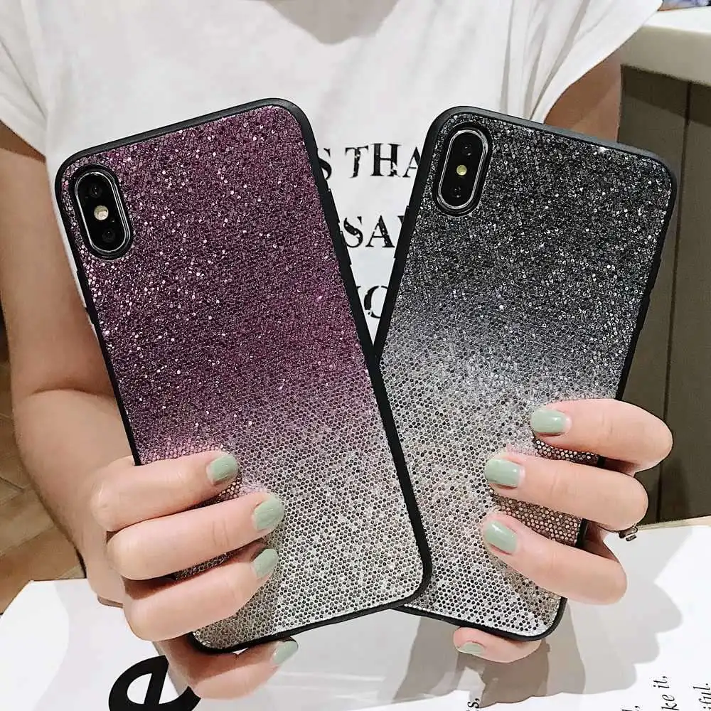Kisscase украшение градиентный телефонный чехол для iPhone XR X XS MAX 8 7 Plus Роскошные