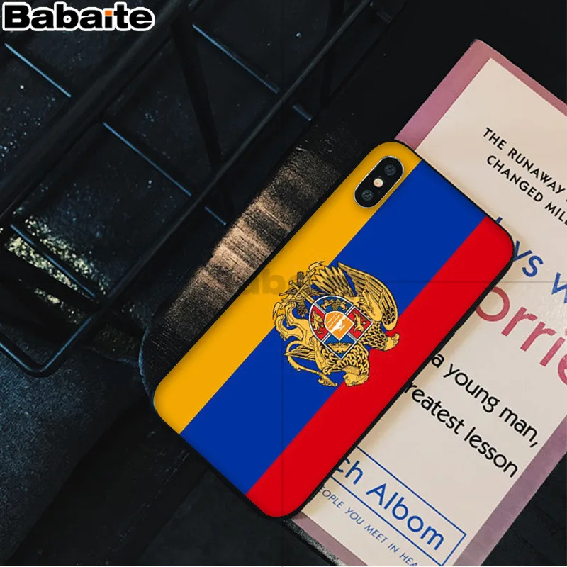 A13 Babaite Armenia Albania флаг России герб DIY чехол для телефона для Apple iPhone 8 7 6 6S Plus X XS MAX 5 5S SE XR чехол - Цвет: A13