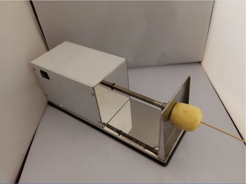 Online Elektrikli Tornado Patates Makinesi, Patates Spiral Kesme Makinası, Patates Doğrayıcı Makinesi/patates Cipsi Makinesi