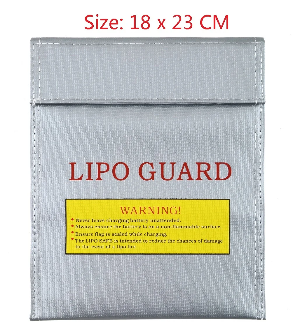 Bundle 1 1 шт. огнеупорный RC LiPo Li-Po батарея пожаробезопасный защитный мешок для зарядки мешок безопасности батареи Серебряный два размера хит - Цвет: Bundle 1