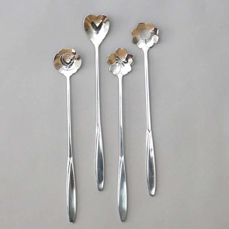 Новинка 2019 десертная ложка из нержавеющей стали для смешивания кофейных