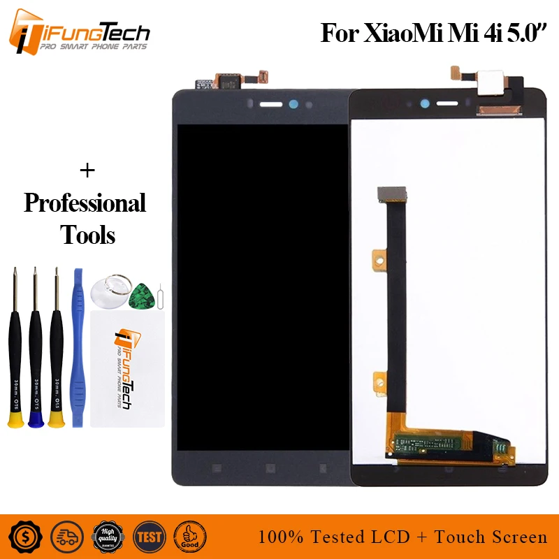 5 0 &quotЖК экран для Xiaomi Mi4c ЖК дисплей MI4C тачскрин аналагово цифровой