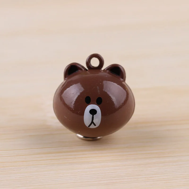 Number 9 Diy ювелирные изделия аксессуары мультфильм животных колокольчики домашних животных голова тигра медведь брелок кулон - Цвет: Number 9