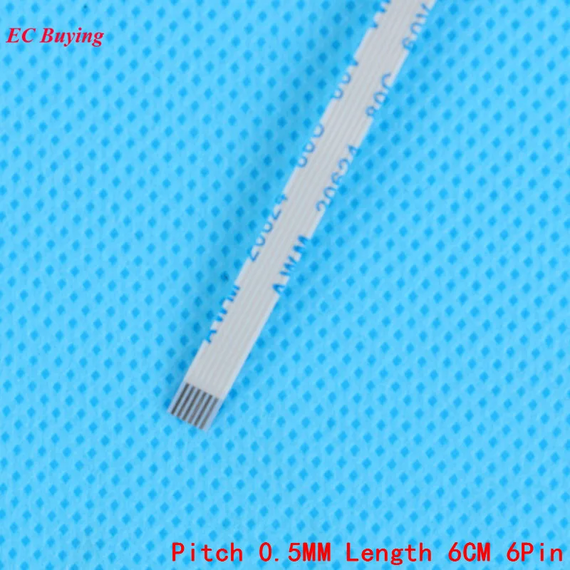 Гибкий плоский кабель FFC/FPC 6-контактный для обратного направления ЖКД длина 0 5 мм 6