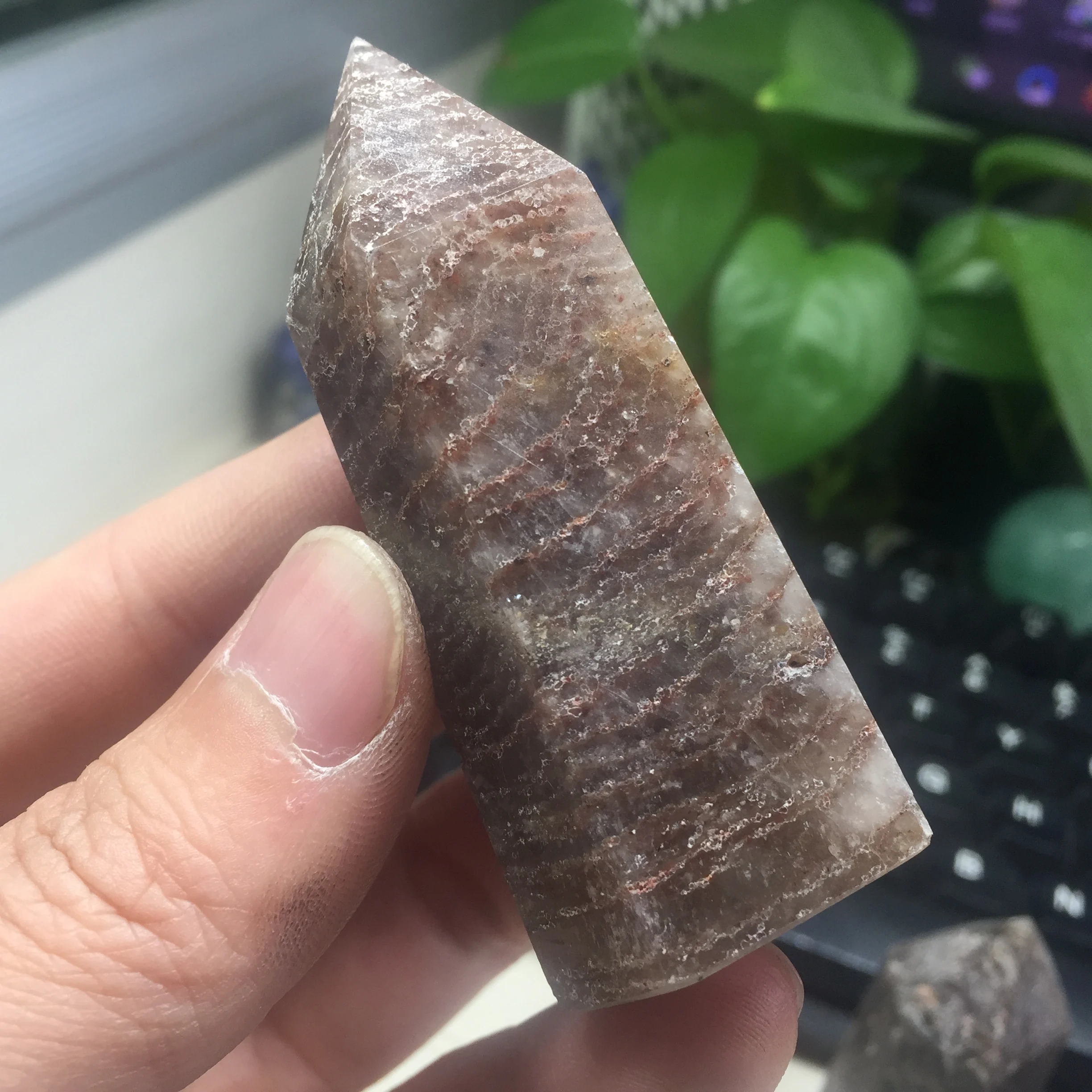 73 г натуральный исцеляющий кристалл иерархический фантомный кварцевый камень #