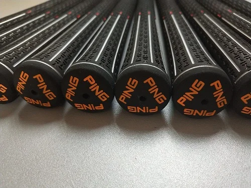 Rubber orange Высокое качество пинг гольф утюги клюшки 10 шт./партия четыре цвета красный/белый/оранжевый/желтый высокое качество - Цвет: Rubber orange
