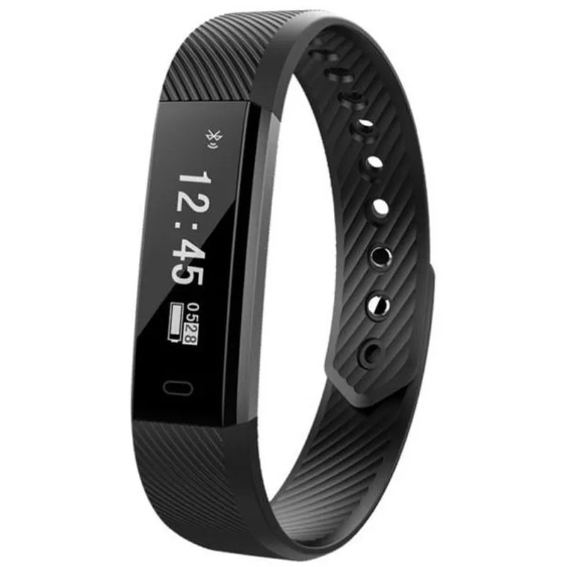 ID115 Fitness Bracelet Tracker Pedometer Smart Band Activity Sleep Monitor For IOS Android | Электроника