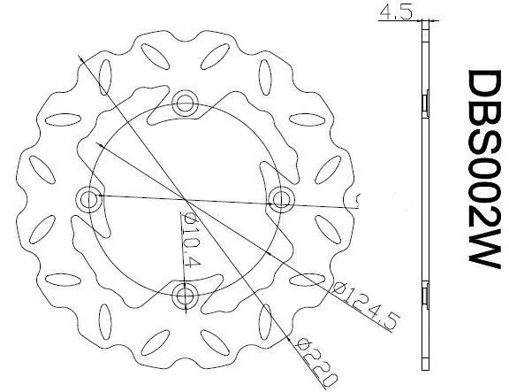 Ротор тормозов мотоцикла Дисковая тормозная пластина для Honda CB N400 1982-1988 CB600F HORNET