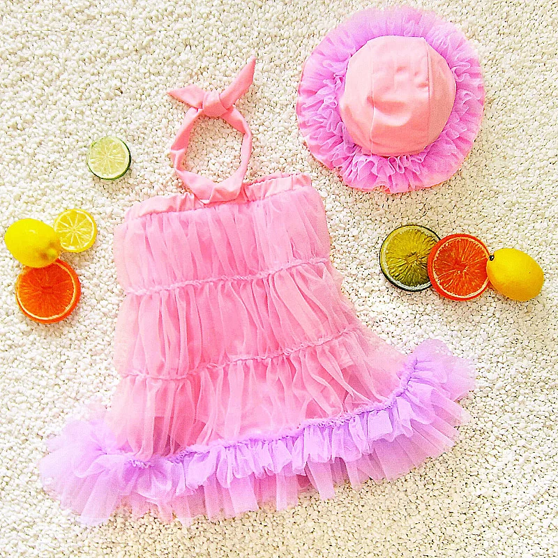 Бикини Для Девочек Цельный купальник бикини накидка для защиты от УФ лучей с