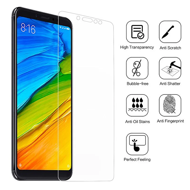 Закаленное стекло для Xiaomi Redmi Note 5 Pro двойная камера защита экрана защитная пленка