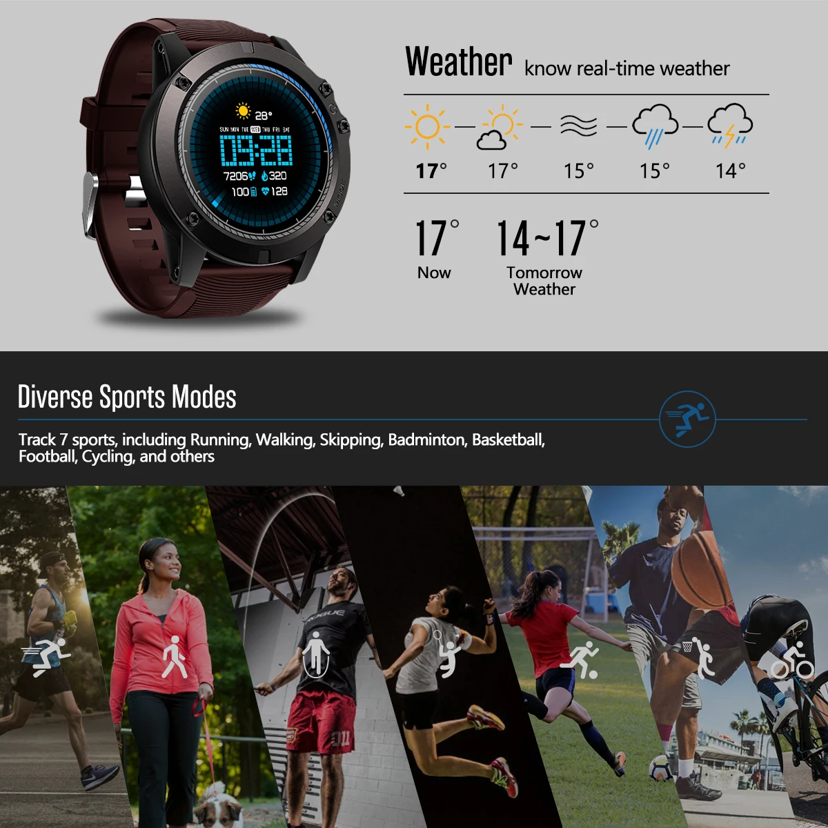 Умные часы Zeblaze VIBE 3 PRO с цветным сенсорным экраном спортивные умные пульсометром