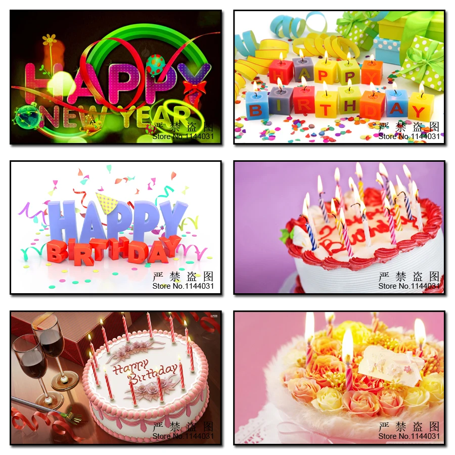 MYCELLA 5D Diy Алмазная картина полная Вышивка Цветы с днем рождения торт новый год