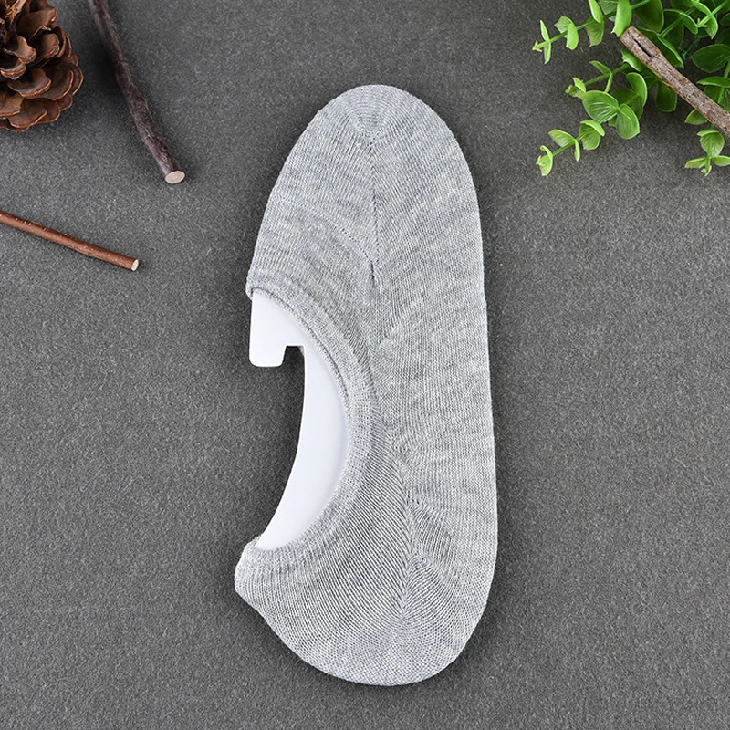 Носки Башмачки из хлопка модные летние Осенние повседневные классические черные