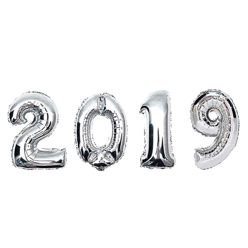 2019 новогодние розовые золотые шары из фольги в виде цифр большие значные фольга