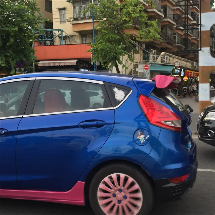 Для Ford Fiesta спойлер бесконечный ABS Материал заднее крыло праймер цвет задний спойлер для Ford Fiesta спойлер 2009-2013
