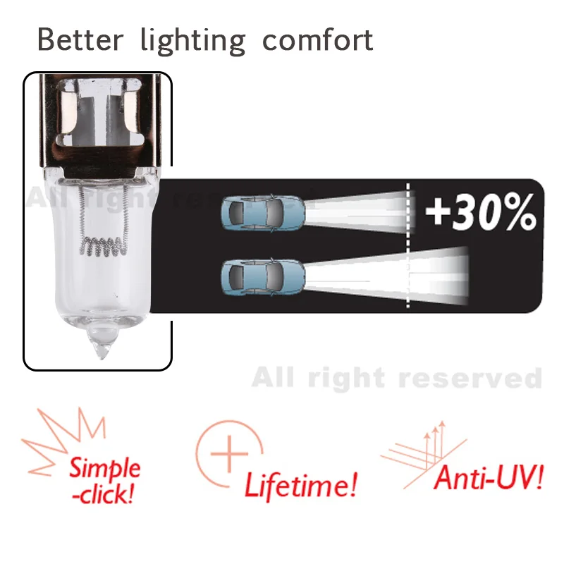 Галогенные лампы для автомобильных фар 10 шт. H3 24 В 70 Вт кварцевое стекло высокая