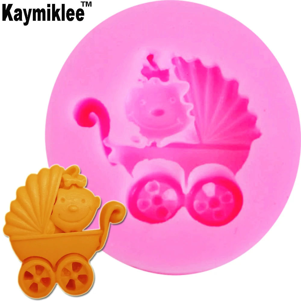 Силиконовая форма для детской коляски формы помадки инструменты украшения торта
