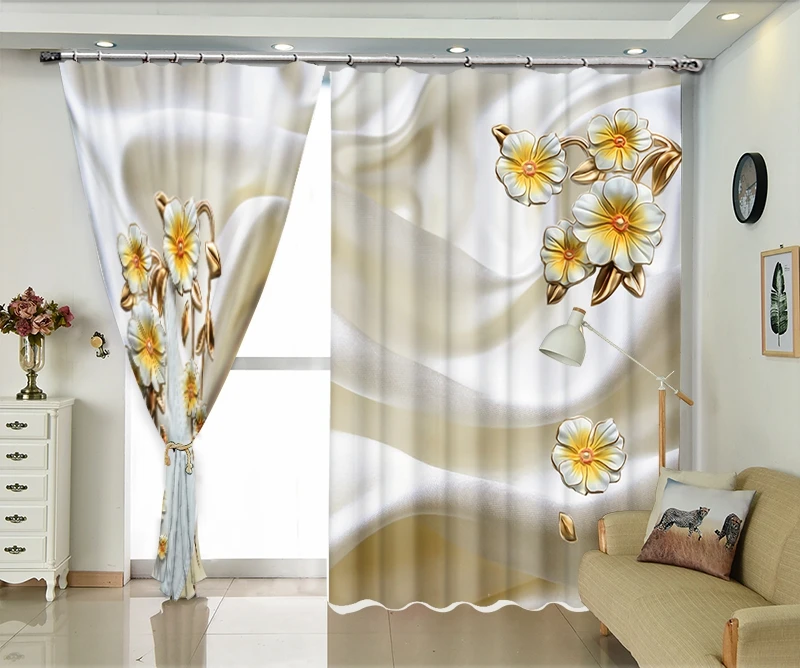 Роскошные занавески для комнаты маленьких девочек затемняющие 3D оконные