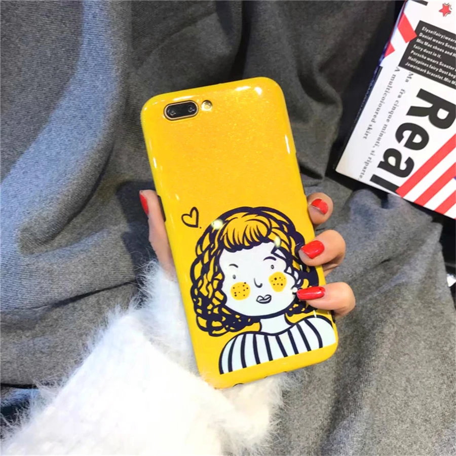 Cartoon Boys Girls Phone Cases For iPhone 6 6S Plus Cute Smooth Soft TPU Back Cover 7 8 Coque Funda |