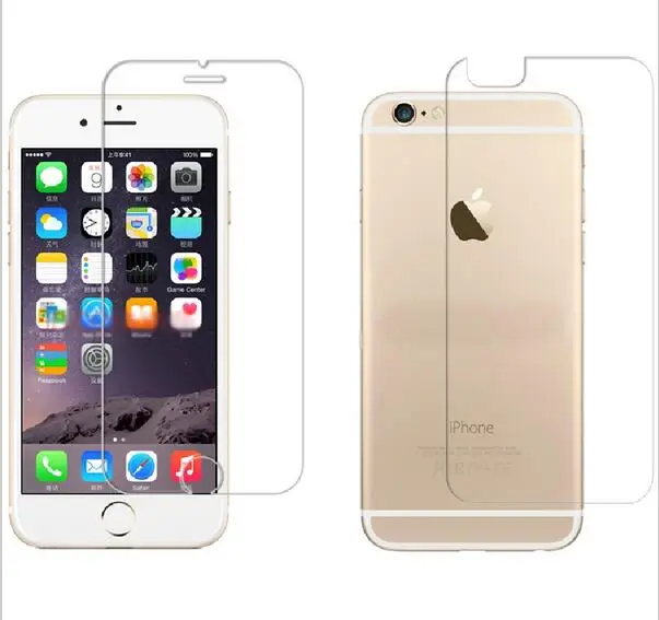 2Pcs Front + Back Tempered Glass For iPhone 4 4s 5 5s 5c 6 6s 6plus 6splus Rear Screen Protector 7 plus Film Guard | Мобильные